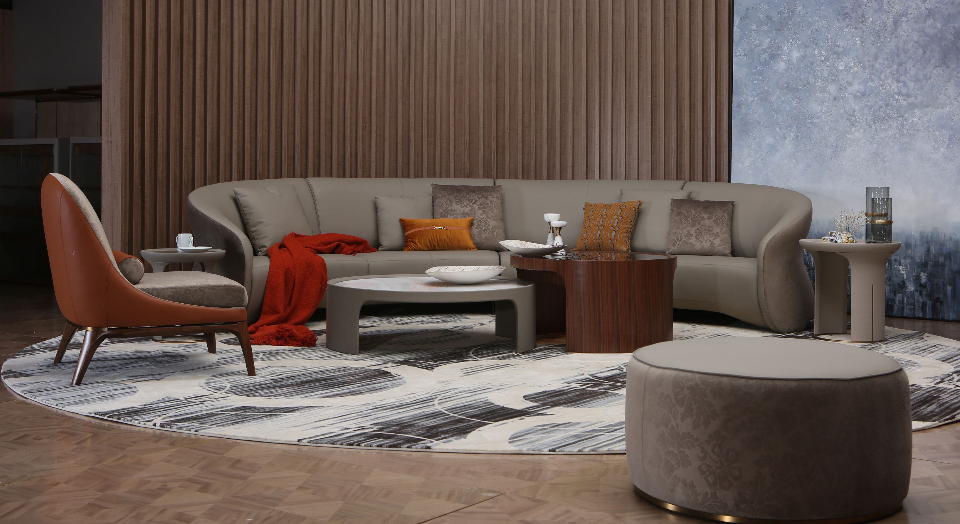 Hampton Curved Lounge Suite - Mebel Furniture